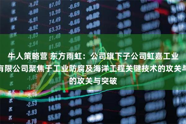 牛人策略营 东方雨虹：公司旗下子公司虹嘉工业涂料有限公司聚焦于工业防腐及海洋工程关键技术的攻关与突破