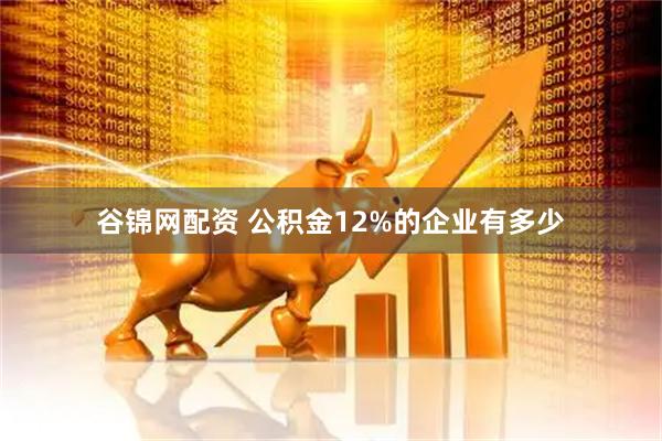 谷锦网配资 公积金12%的企业有多少